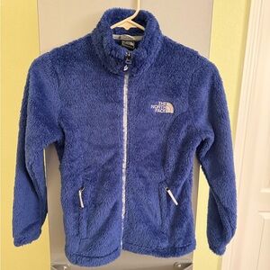 The North Face Fleece Purple Jacket, girls size S/P(7/8)